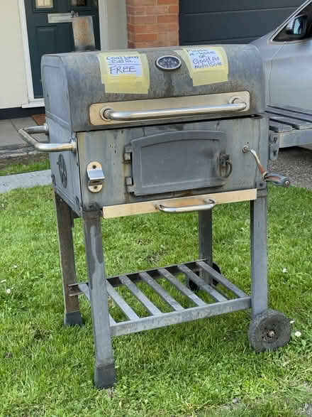Photo of free Metal coal BBQ on wheels (Rochester ME1) #2