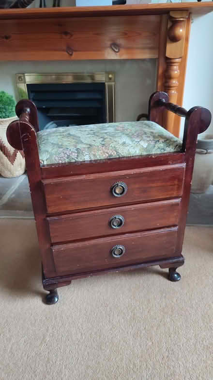 Photo of free Piano stool with pullout front to drawers (Weston BA1) #1