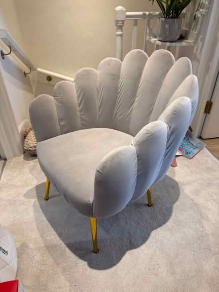 Photo of free Grey shell chair (SW1V) #4