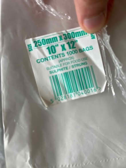 Photo of free 1000 x paper food bags (Archway N19) #2
