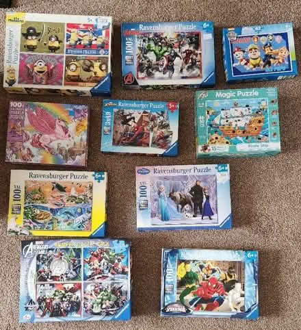 Photo of free 10 x Children's Jigsaws Age 5+ and 6+ (Great Hollands RG12) #1