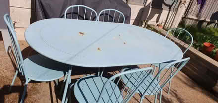 Photo of free Metal garden table & chairs (Raynes Park SW20) #2