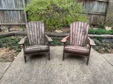 Photo of free 2 Adirondack chairs (Mantua) #1
