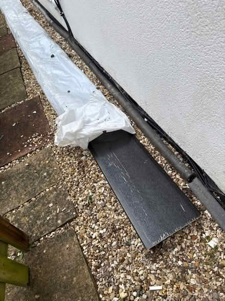 Photo of free 5m black roofing facia/soffit, new (Staines-upon-Thames TW18) #1
