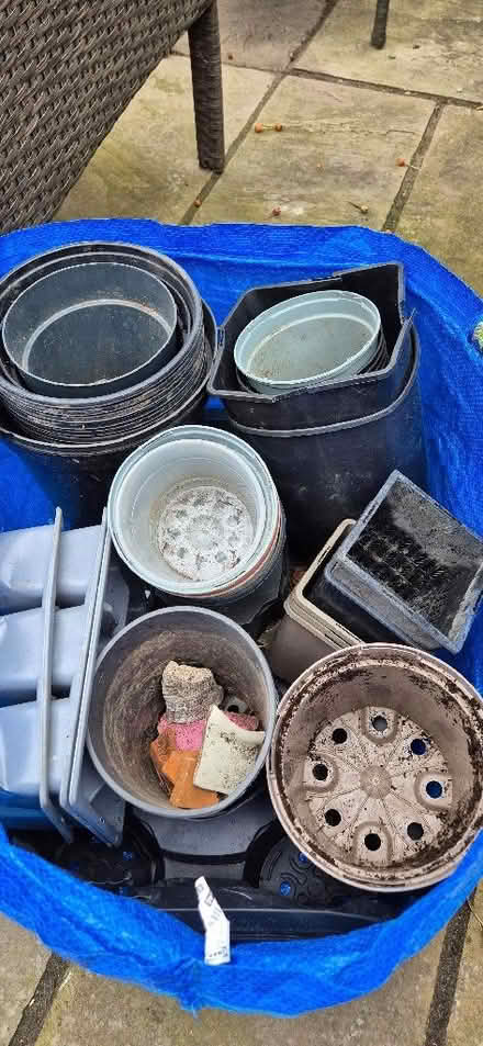 Photo of free Plastic plant pots & trays various sizes (St Helier SM4) #1