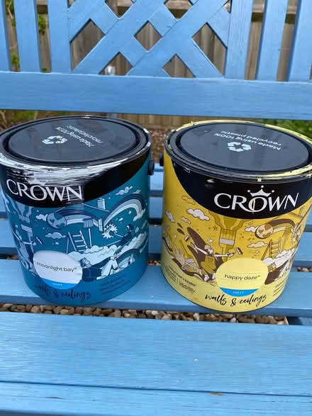 Photo of free 2 half tins of 2.5 litre emulsion (Southmoor OX13) #1