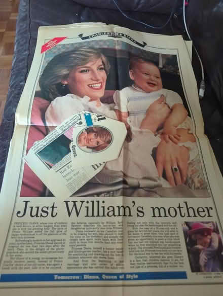Photo of free Newspaper pages from July 83 Charles& Diana 2nd anniversary (Shippon OX13) #3