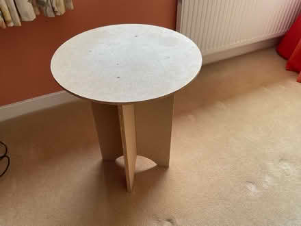 Photo of free Chip board circular tables x 3 (East Carleton NR14) #1
