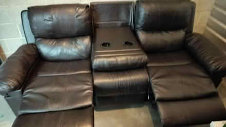Photo of free Faux Leather couch (South Federal way) #3