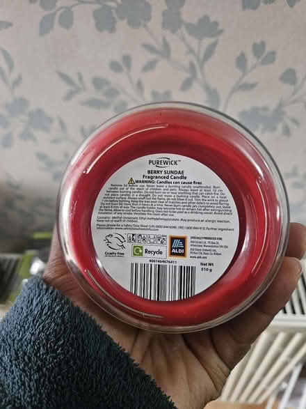 Photo of free Used Berry Sundae scented candle (Hanworth, TW13) #1