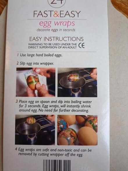 Photo of free 3 Easter egg wraps. New (Knowle BS4) #2