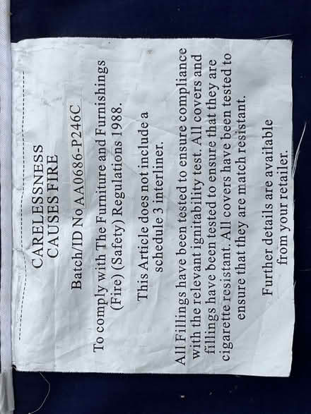 Photo of free Blue Seat cushions (St Stephens AL3) #2