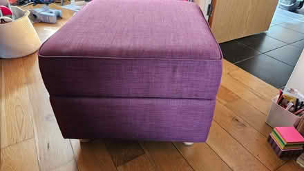 Photo of free Dark red storage footstool/seat (Brunstane EH15) #2