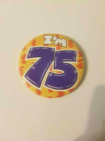 Photo of free 'I'm 75' birthday badge (Harrow HA1) #1