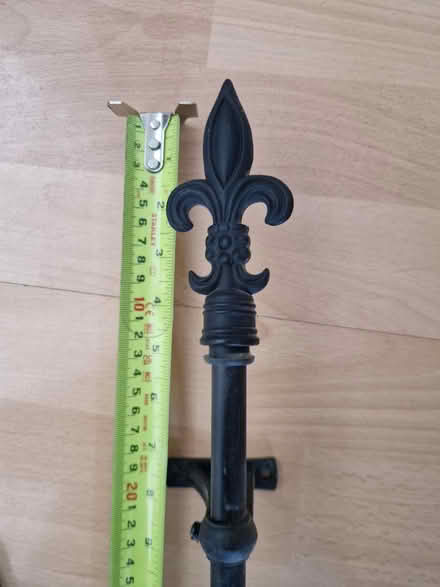 Photo of free 170cm black metal curtain pole (Whitnash CV31 2) #4