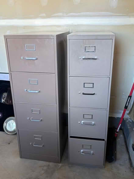 Photo of free Metal File Cabinets x 2 (Gun Club/Jewell, Murphy Creek) #1