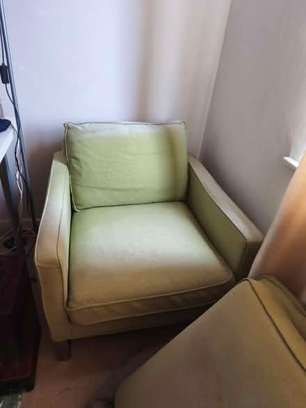 Photo of free IKEA Mellby armchairs x 2 (TN39 4JT) #1
