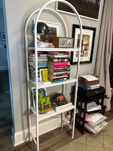 Photo of free White arched shelf unit (Bedford, MA) #1