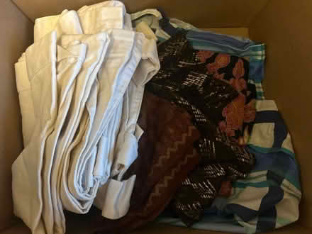 Photo of free Box of mixed fabrics (Downtown Ottawa - canal/Elgin) #1