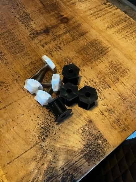 Photo of free Grey velvet king size headboard (Queens Park) #4