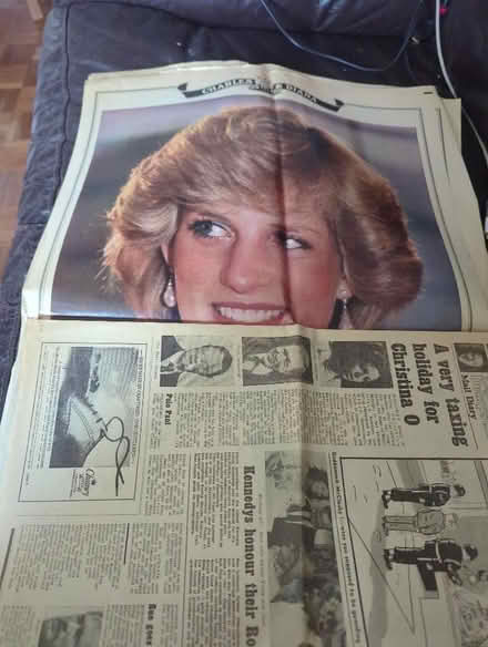 Photo of free Newspaper pages from July 83 Charles& Diana 2nd anniversary (Shippon OX13) #2