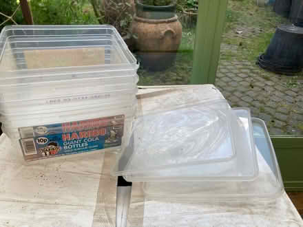 Photo of free Box of empty plastic lidded boxes (Cubbington CV32) #2