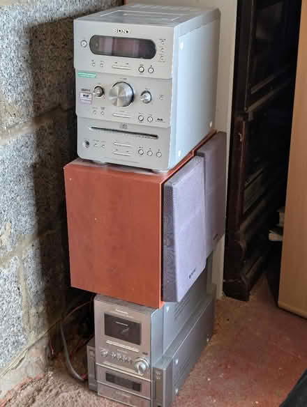 Photo of free 2x compact stereo - Sony and Panasonic (Great Houghton NN4) #1