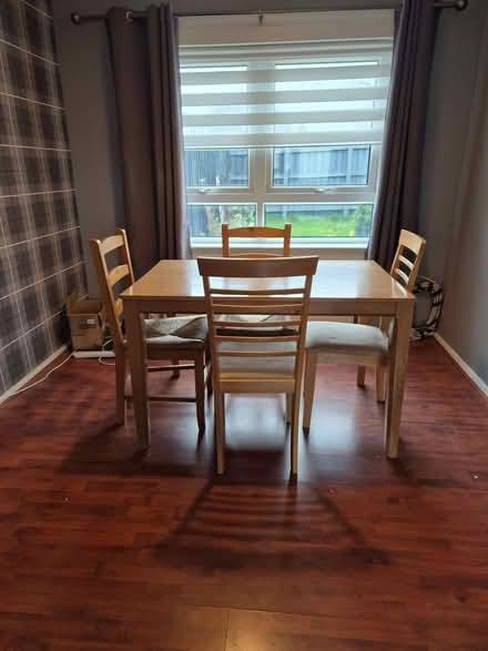 Photo of free table and 4 chairs (Bathgate EH54) #1