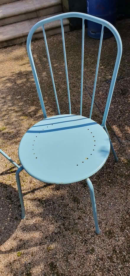 Photo of free Metal garden table & chairs (Raynes Park SW20) #1
