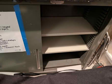 Photo of free Sliding door metal cabinet (Somerville (Brickbottom)) #2