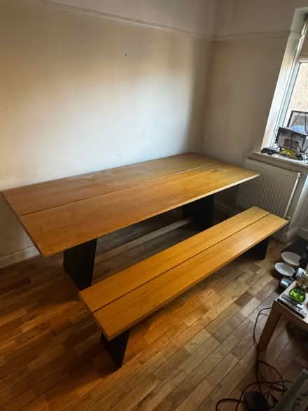 Photo of free Wooden Table and bench from Made (N7) #1