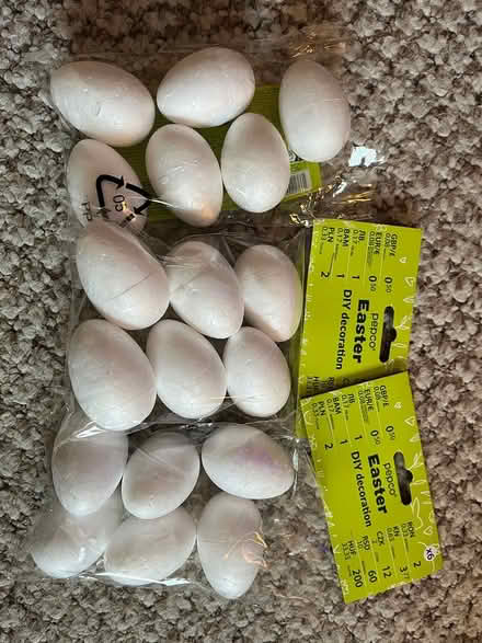 Photo of free Mini polystyrene craft eggs (PR2, Preston) #1