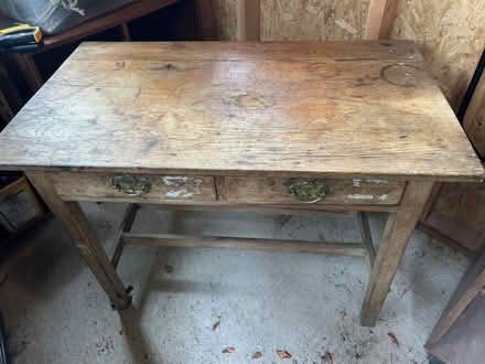 Photo of free Garden shed storage x 2/old table (Fintry G63) #3