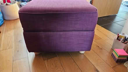 Photo of free Dark red storage footstool/seat (Brunstane EH15) #4