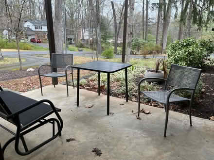 Photo of free Table and 2 chairs- outdoor (Mantua) #1