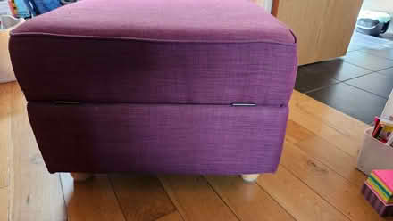 Photo of free Dark red storage footstool/seat (Brunstane EH15) #3