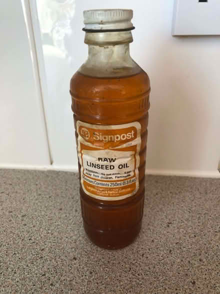 Photo of free Raw Linseed Oil (250 ml bottle) (Wood Farm OX3) #1