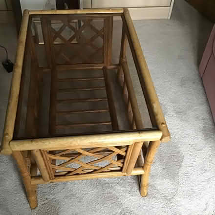 Photo of free Glass topped coffee table (PO7) #1