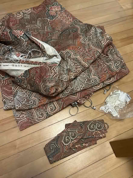 Photo of free Aztec design fabric/ curtains (Downtown Ottawa - canal/Elgin) #1