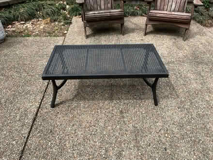 Photo of free Black metal coffee table - outdoor (Mantua) #1