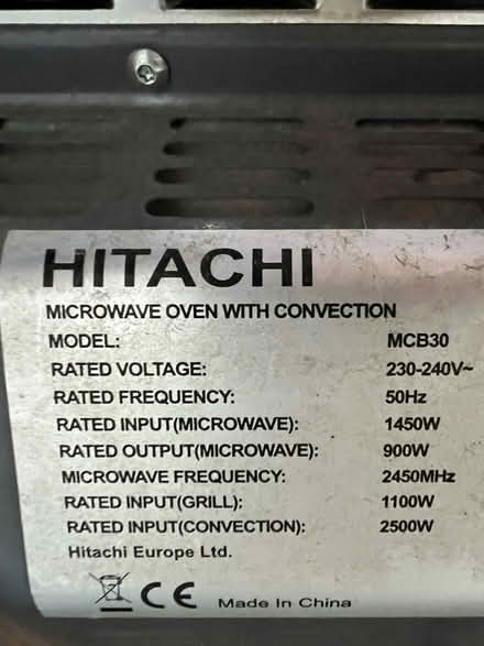Photo of free Hitachi Combination Oven (Arnold, NG5) #4