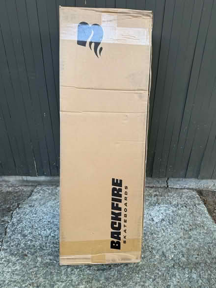 Photo of free Cardboard box for a Skateboard (1075 Valencia Avenue) #1