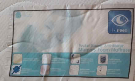 Photo of free King Size Memory Foam Sleigh Bed (Barton OX3) #4