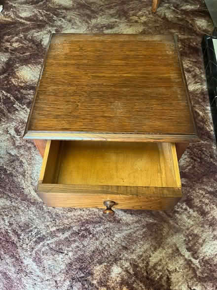 Photo of free Vintage small table with drawer barely twist legs (Shirley Warren SO16) #2