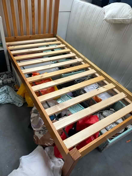 Photo of free John Lewis solid wood single bed (Loughton IG10) #2