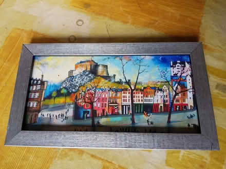 Photo of free Framed picture, 'The lost balloon', Rob Hain, frame repaired (Corstorphine EH12) #1