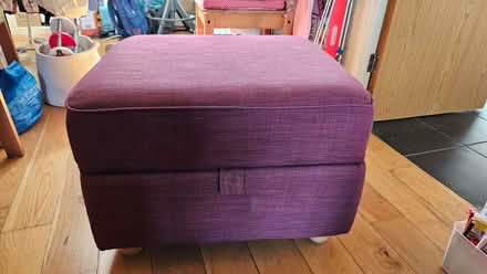 Photo of free Dark red storage footstool/seat (Brunstane EH15) #1