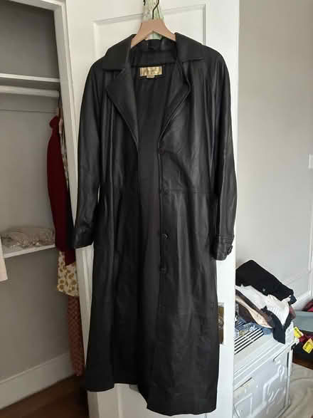 Photo of free Full length leather coat (Stanton Park) #1