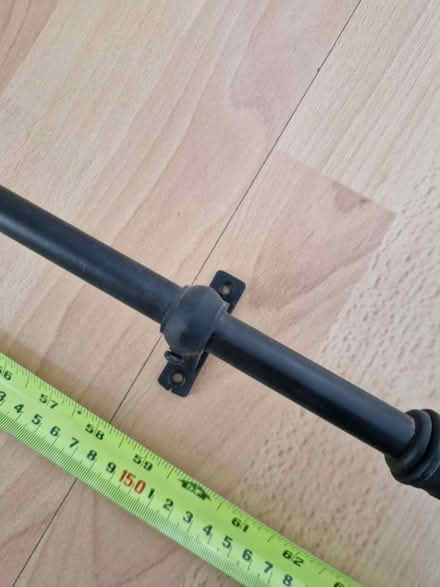 Photo of free 170cm black metal curtain pole (Whitnash CV31 2) #3