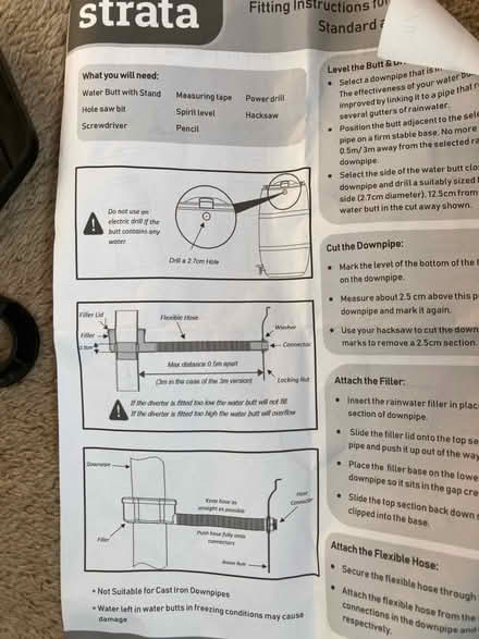 Photo of free Water butt filler kit (Westbury on Trym BS9) #3